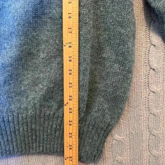 Stockbridge Sweater Mens Large Gray Wool Pullover V Neck - Picture 3 of 8